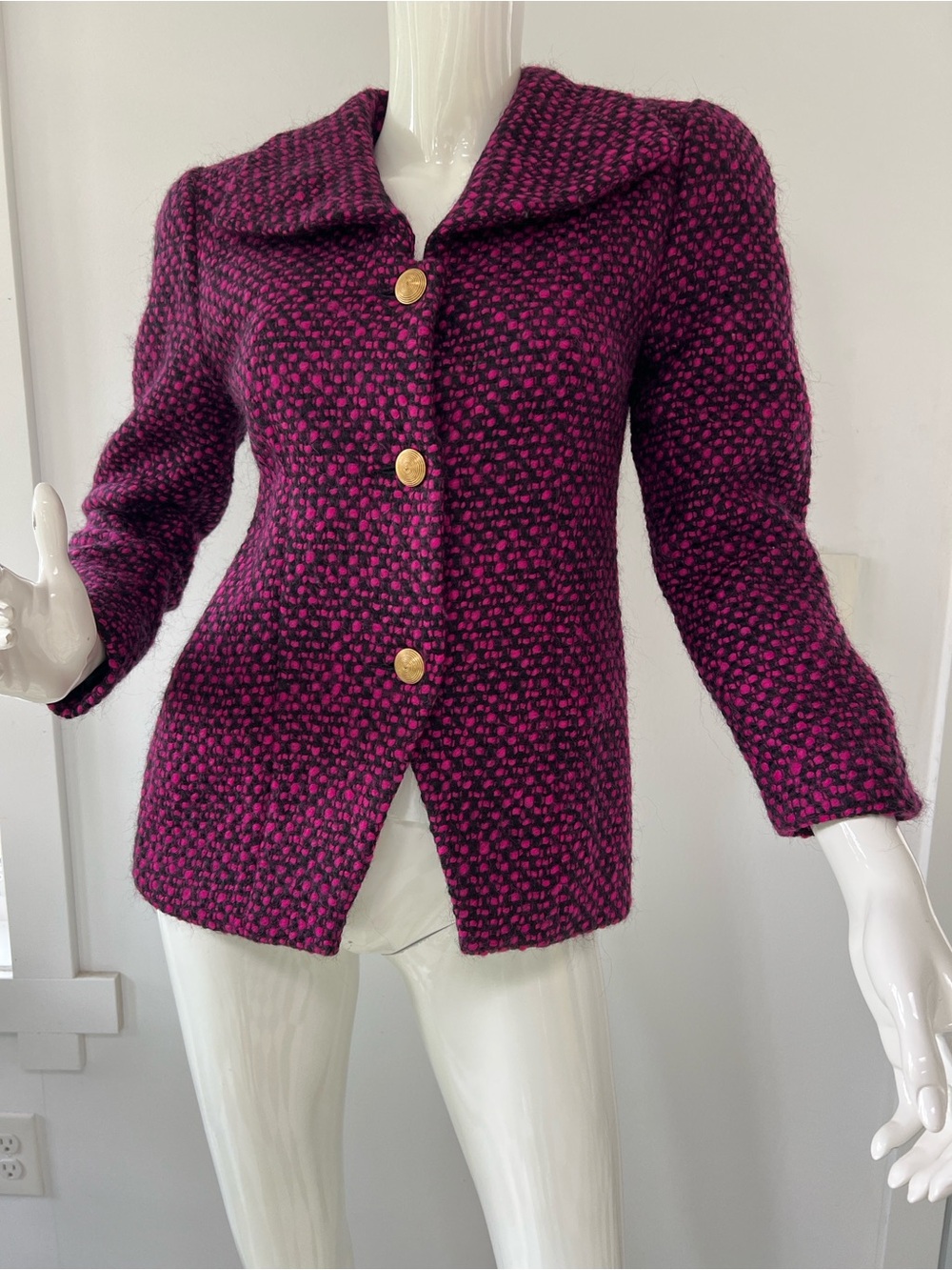 Vintage E.R. Gerard Berkeley Bouclé Blazer Jacket Tweed  USA Union Made